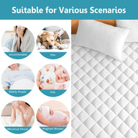 JPHOME Queen Size Quilted Fitted Mattress Pad Cover, 100% Waterproof Mattress Protector, Deep Pocket Fitted 8