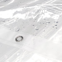 Barossa Design PEVA Clear Plastic Shower Curtain Liner Lightweight with 3 Magnets, Waterproof -72