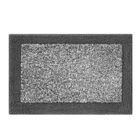 Mainstays 15-Piece Grey Blocks Bathroom Set – Geometric Shower Curtain, Bath Rugs & Hooks, Modern Washable Design