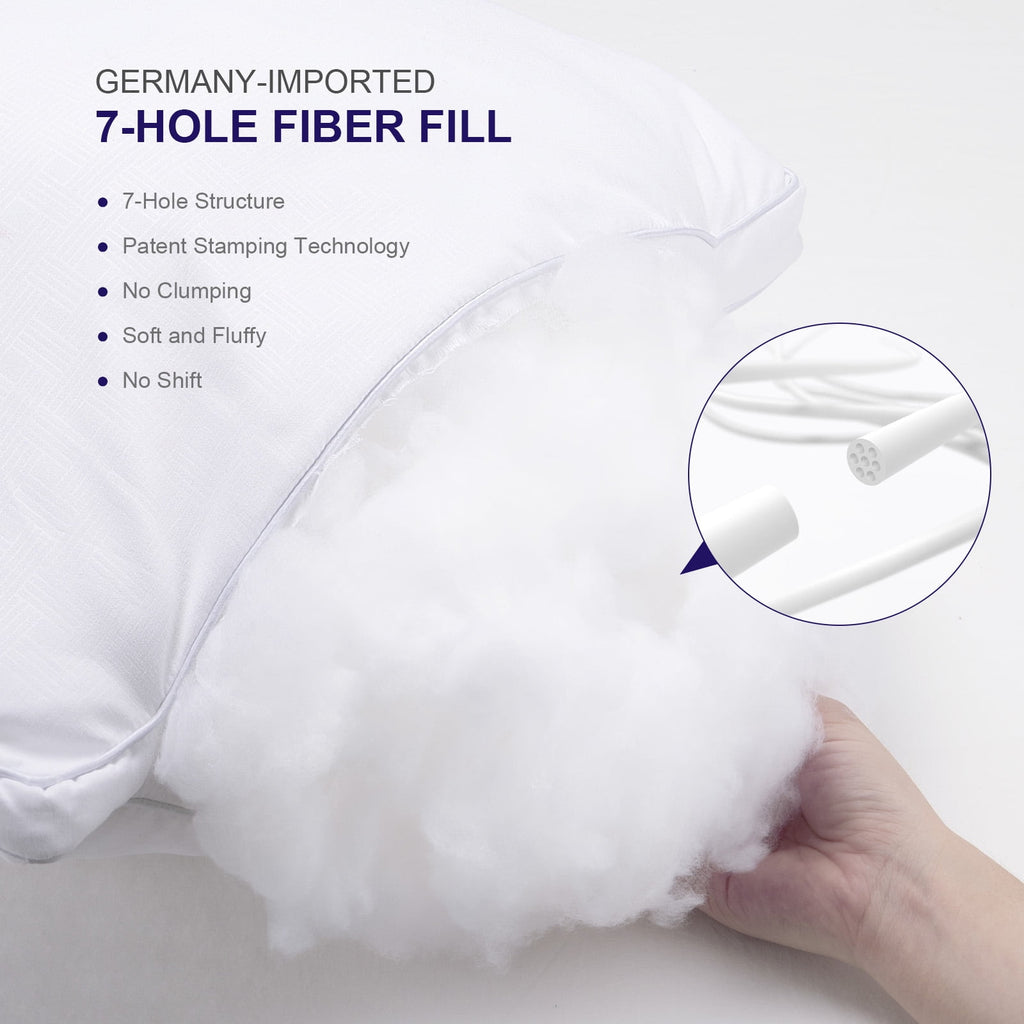 SORMAG Bed Pillows 2 Pack Down Alternative Pillows for Bed Queen Size Set of 2 Soft Hotel Collection Gusseted Cooling Pillow 20 x 30 inches