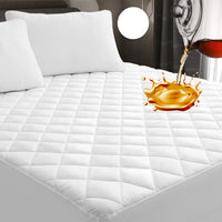 JPHOME Queen Size Quilted Fitted Mattress Pad Cover, 100% Waterproof Mattress Protector, Deep Pocket Fitted 8