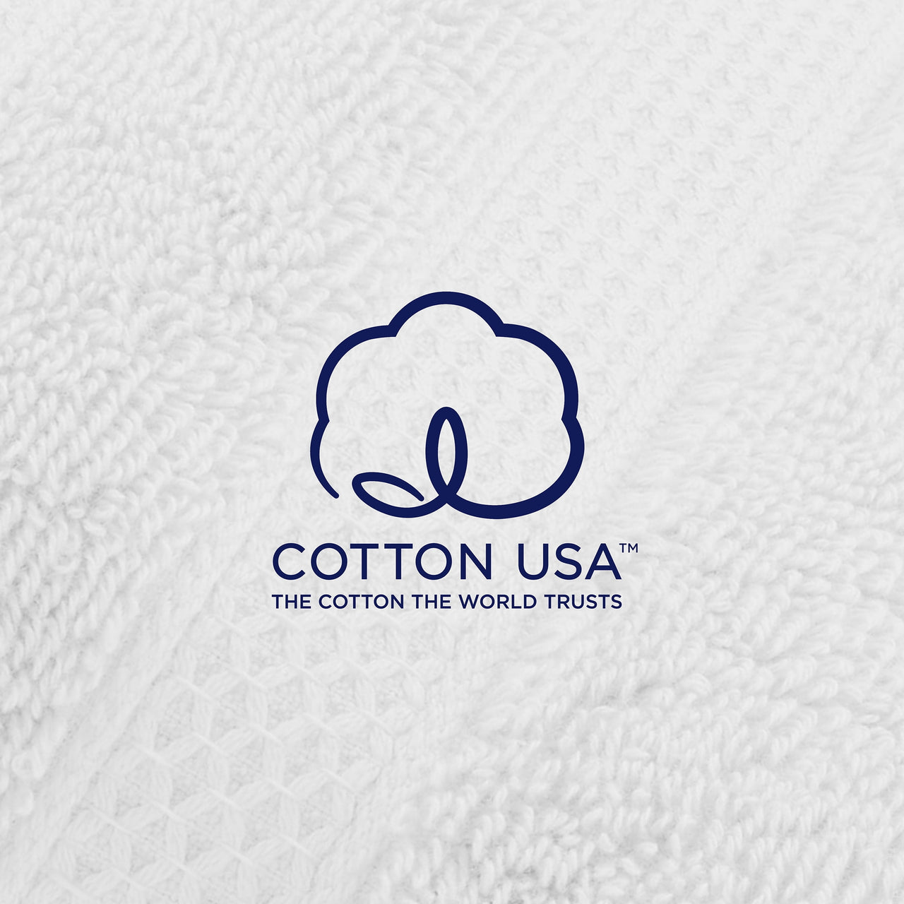 Hotel Style Luxury Bath Towel, 100% U.S. Cotton, Arctic White