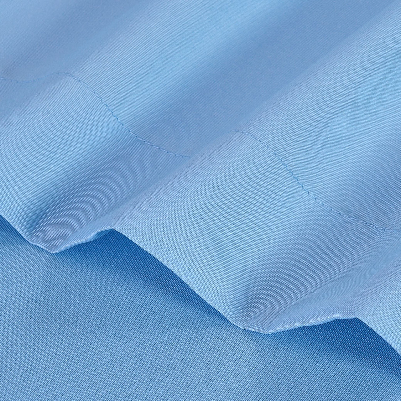 Mainstays Basic Value Microfiber Bed Sheet Set, Light Blue, Queen, 4 Piece