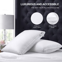SORMAG Bed Pillows 2 Pack Down Alternative Pillows for Bed Queen Size Set of 2 Soft Hotel Collection Gusseted Cooling Pillow 20 x 30 inches