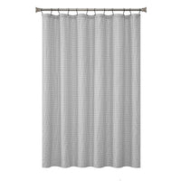 Mainstays 15-Piece Grey Blocks Bathroom Set – Geometric Shower Curtain, Bath Rugs & Hooks, Modern Washable Design