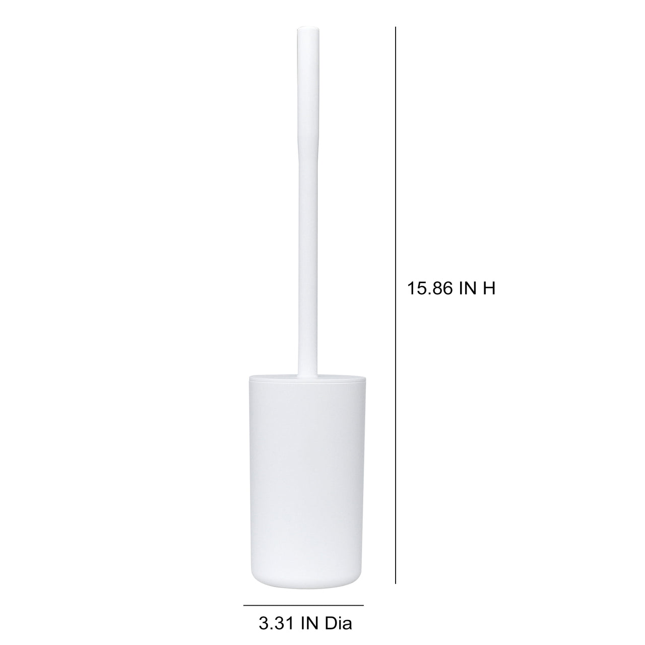 Mainstays Basics Plastic Toilet Brush, White