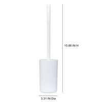 Mainstays Basics Plastic Toilet Brush, White