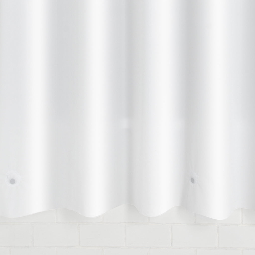 Mainstays Medium Weight PEVA Shower Curtain Liner, 70" x 71" – White