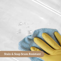 Barossa Design PEVA Clear Plastic Shower Curtain Liner Bathroom with 6 Magnets, Heavy Duty & Waterproof-72