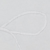 My Texas House White/White Embroidered Holiday Farmhouse Bow Cotton Shower Curtain, 72