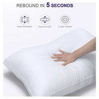 SORMAG Bed Pillows 2 Pack Down Alternative Pillows for Bed Queen Size Set of 2 Soft Hotel Collection Gusseted Cooling Pillow 20 x 30 inches