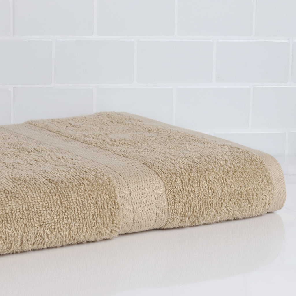 Mainstays Basic Bath Sheet,Soft 100% Cotton and Highly Absorbent Bath Sheet, Tan