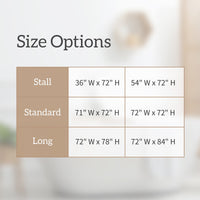 Barossa Design PEVA Clear Plastic Shower Curtain Liner Bathroom with 6 Magnets, Heavy Duty & Waterproof-72