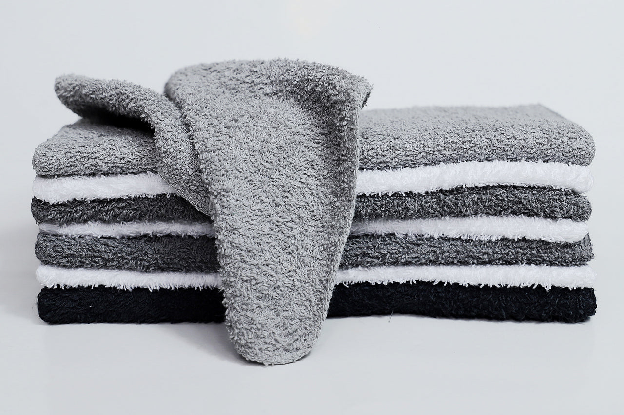 Mainstays 18-Pack Washcloth Bundle, Grey Multi