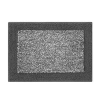 Mainstays 15-Piece Grey Blocks Bathroom Set – Geometric Shower Curtain, Bath Rugs & Hooks, Modern Washable Design