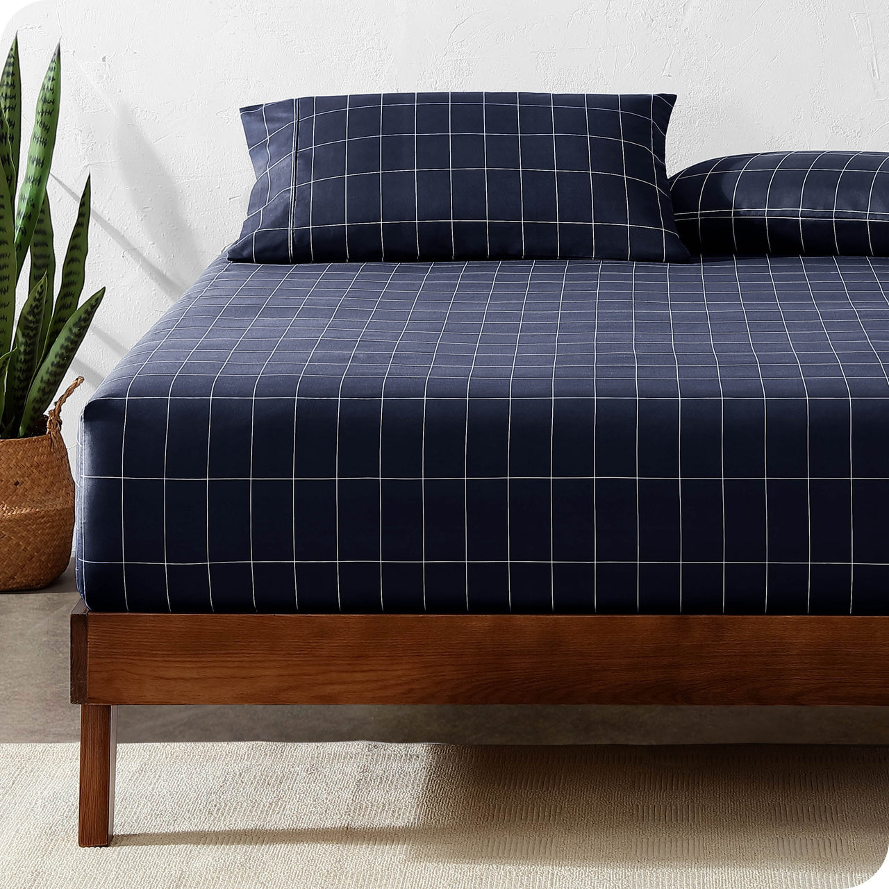 Bare Home Luxury 1800 Collection Fitted Sheet, Ultra-Soft, Deep Pocket, Queen, Gray