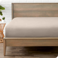 Bare Home Luxury 1800 Collection Fitted Sheet, Ultra-Soft, Deep Pocket, Queen, Gray