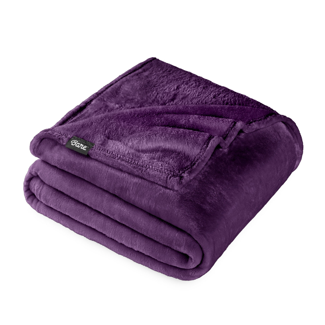 Bare Home Microplush Fleece Blanket - 300 GSM - Fuzzy Microfleece - Soft & Plush - Full/Queen, Gray