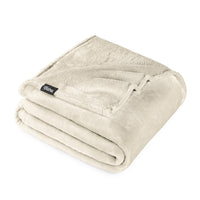 Bare Home Microplush Fleece Blanket - 300 GSM - Fuzzy Microfleece - Soft & Plush - Full/Queen, Gray