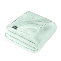 Bare Home Microplush Fleece Blanket - 300 GSM - Fuzzy Microfleece - Soft & Plush - Full/Queen, Gray
