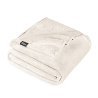 Bare Home Microplush Fleece Blanket - 300 GSM - Fuzzy Microfleece - Soft & Plush - Full/Queen, Gray