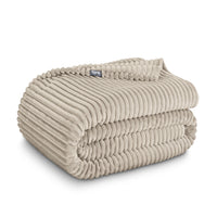 Bare Home Microplush Fleece Blanket - 300 GSM - Fuzzy Microfleece - Soft & Plush - Full/Queen, Gray