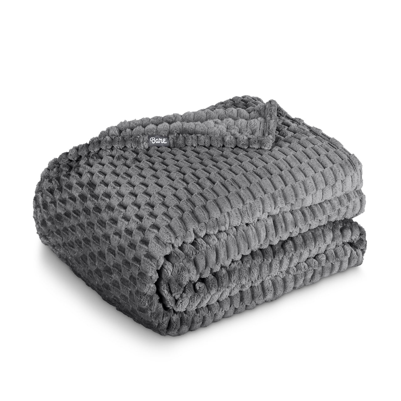 Bare Home Microplush Fleece Blanket - 300 GSM - Fuzzy Microfleece - Soft & Plush - Full/Queen, Gray