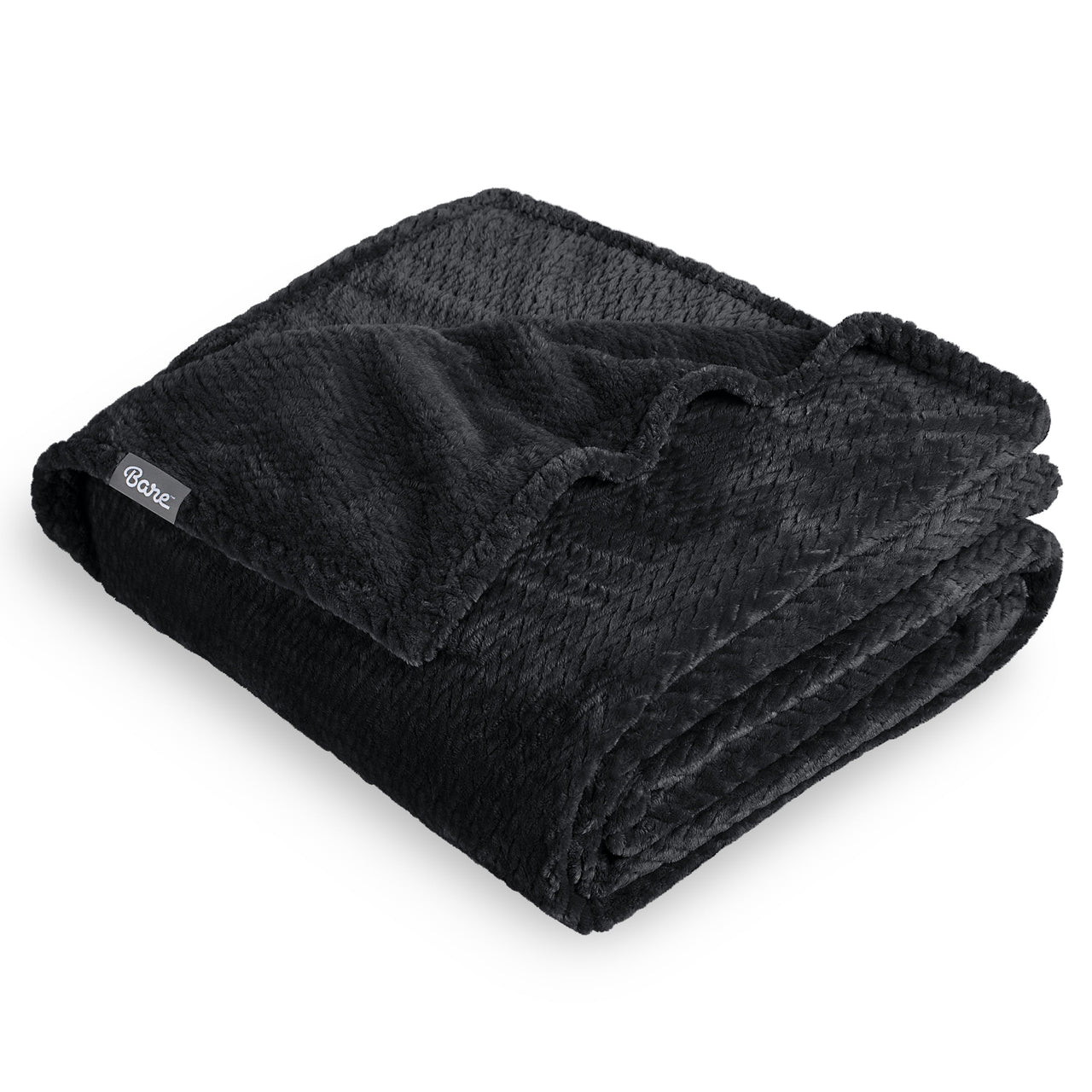 Bare Home Microplush Fleece Blanket - 300 GSM - Fuzzy Microfleece - Soft & Plush - Full/Queen, Gray