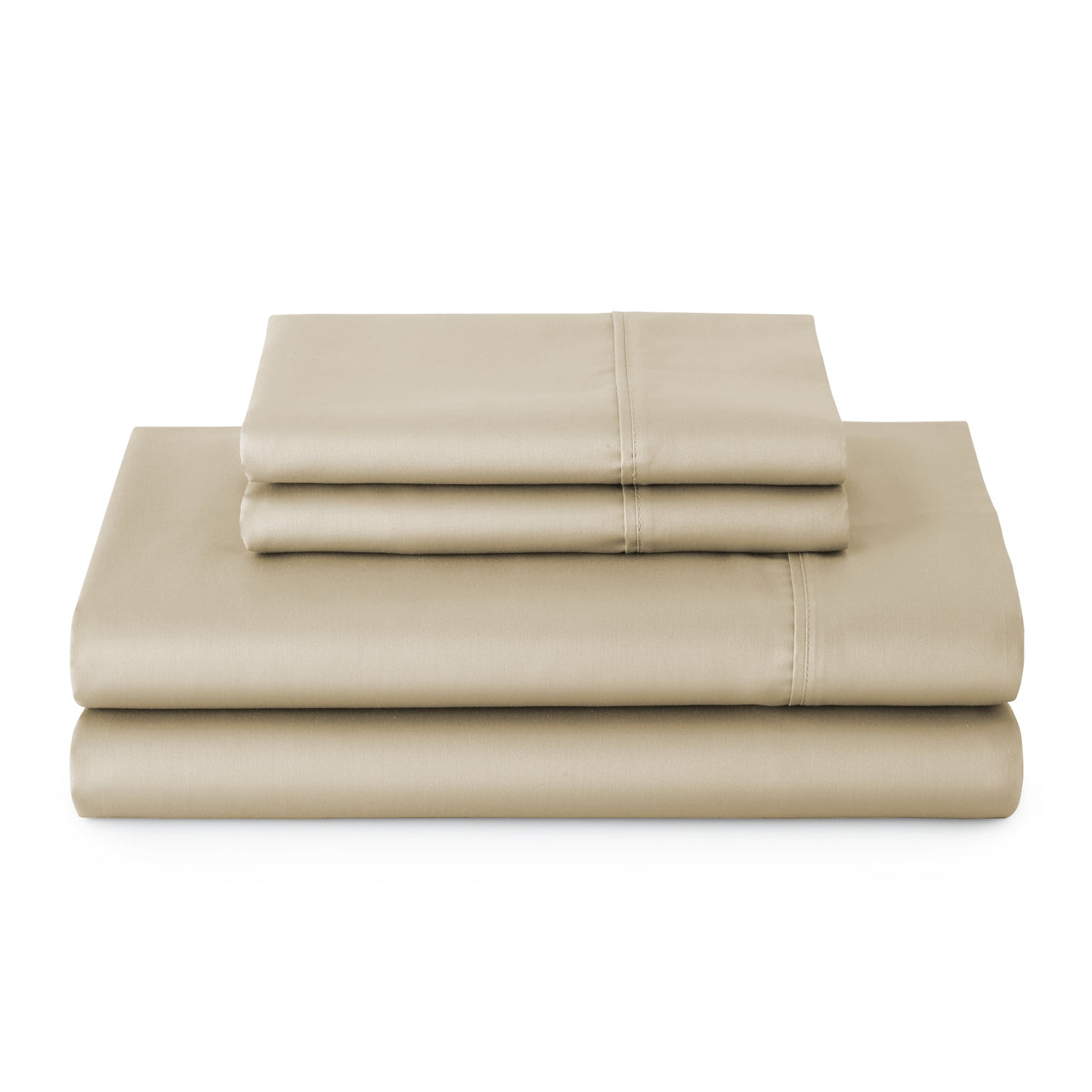 Better Homes & Gardens 4-Piece 300 Thread Count Sateen King Sheet Set, Floral Almond Biscuit