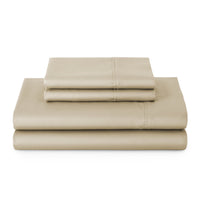 Better Homes & Gardens 4-Piece 300 Thread Count Sateen King Sheet Set, Floral Almond Biscuit