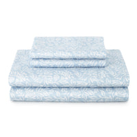 Better Homes & Gardens 4-Piece 300 Thread Count Sateen King Sheet Set, Floral Almond Biscuit