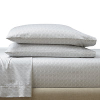 Better Homes & Gardens 4-Piece 300 Thread Count Sateen King Sheet Set, Floral Almond Biscuit