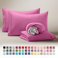 Clara Clark Queen Sheets Set, 1800 Series 4 Piece Deep Pocket Sheets, 100% Soft Microfiber Bed Sheets Set, Gray