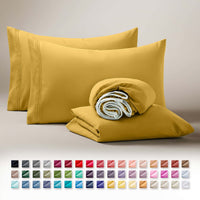 Clara Clark Queen Sheets Set, 1800 Series 4 Piece Deep Pocket Sheets, 100% Soft Microfiber Bed Sheets Set, Gray