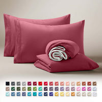 Clara Clark Queen Sheets Set, 1800 Series 4 Piece Deep Pocket Sheets, 100% Soft Microfiber Bed Sheets Set, Gray