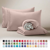 Clara Clark Queen Sheets Set, 1800 Series 4 Piece Deep Pocket Sheets, 100% Soft Microfiber Bed Sheets Set, Gray