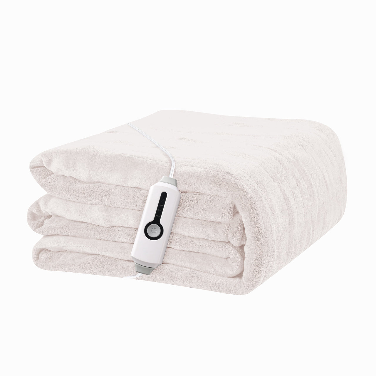 YAKEE Electric Heated Blanket 72"x84" Full Size - Soft Warm Coral Fleece, 4 Heat Levels, 10 Hours Auto-off, Machine Washable with Overheat Protection, Gray