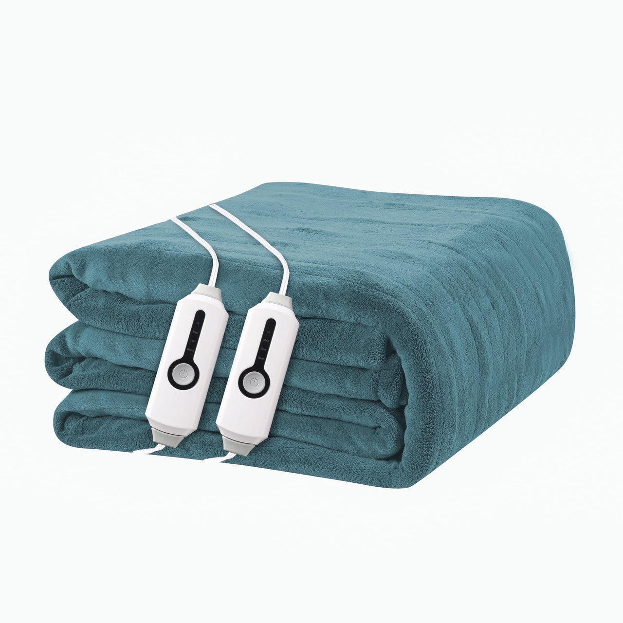 YAKEE Electric Heated Blanket 72"x84" Full Size - Soft Warm Coral Fleece, 4 Heat Levels, 10 Hours Auto-off, Machine Washable with Overheat Protection, Gray