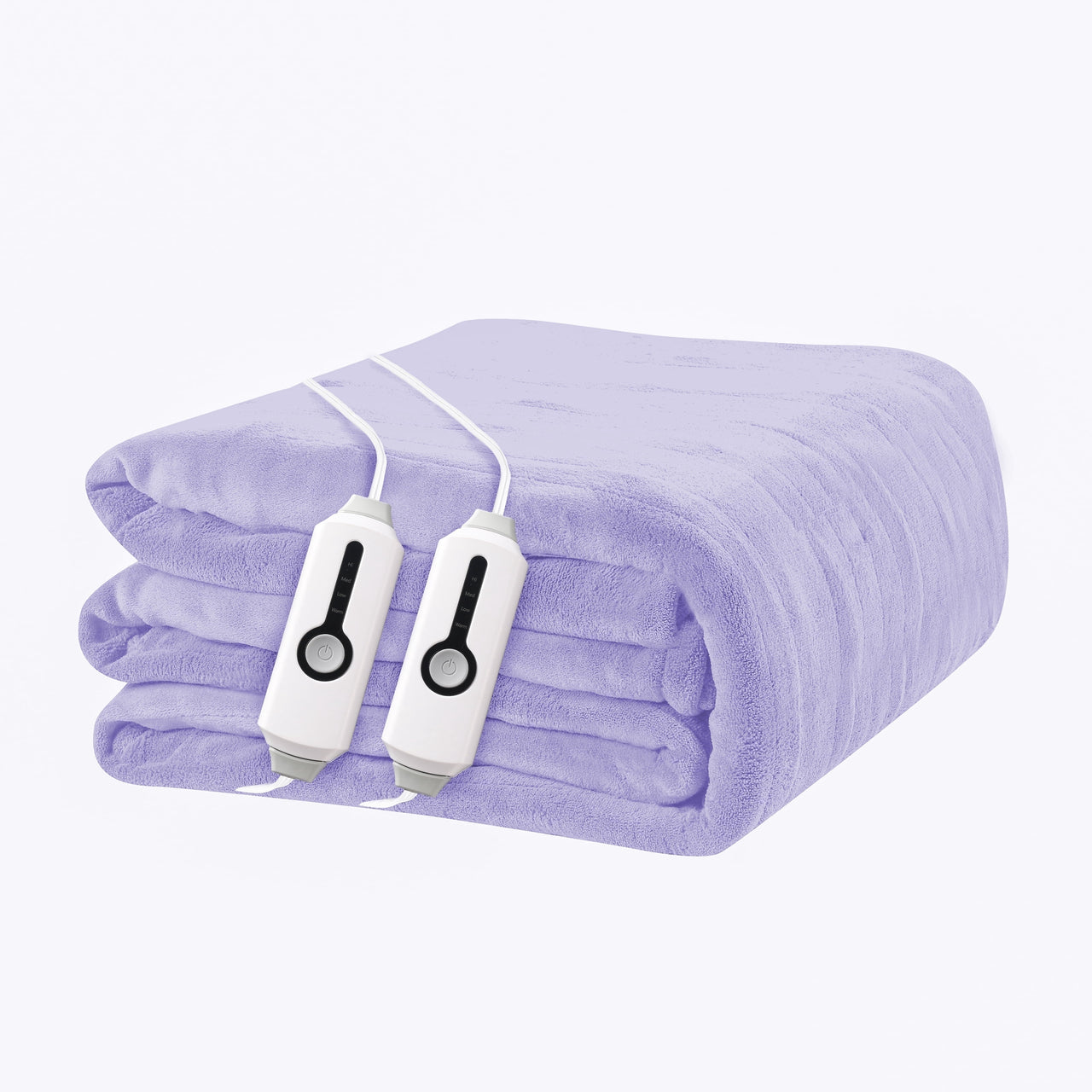 YAKEE Electric Heated Blanket 72"x84" Full Size - Soft Warm Coral Fleece, 4 Heat Levels, 10 Hours Auto-off, Machine Washable with Overheat Protection, Gray