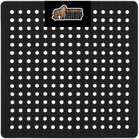 GORILLA GRIP Patented Bath Tub Shower Mat, Machine Washable Bathtub Floor Liner Mats, Suction Cups and Drain Holes to Keep Tubs Clean, Soft on Feet, Bathroom Essentials, 35x16 Inch, Clear