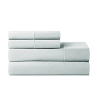 Hotel Style 4-Piece 600 Thread Count Blue Egyptian Cotton Adult Bed Sheet Set, Queen - Deep Pocket