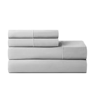 Hotel Style 4-Piece 600 Thread Count Blue Egyptian Cotton Adult Bed Sheet Set, Queen - Deep Pocket