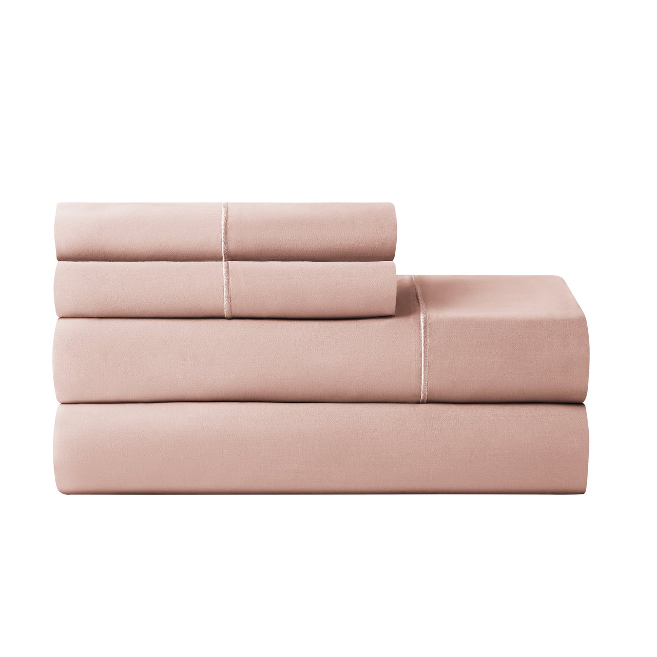 Hotel Style 4-Piece 600 Thread Count Blue Egyptian Cotton Adult Bed Sheet Set, Queen - Deep Pocket