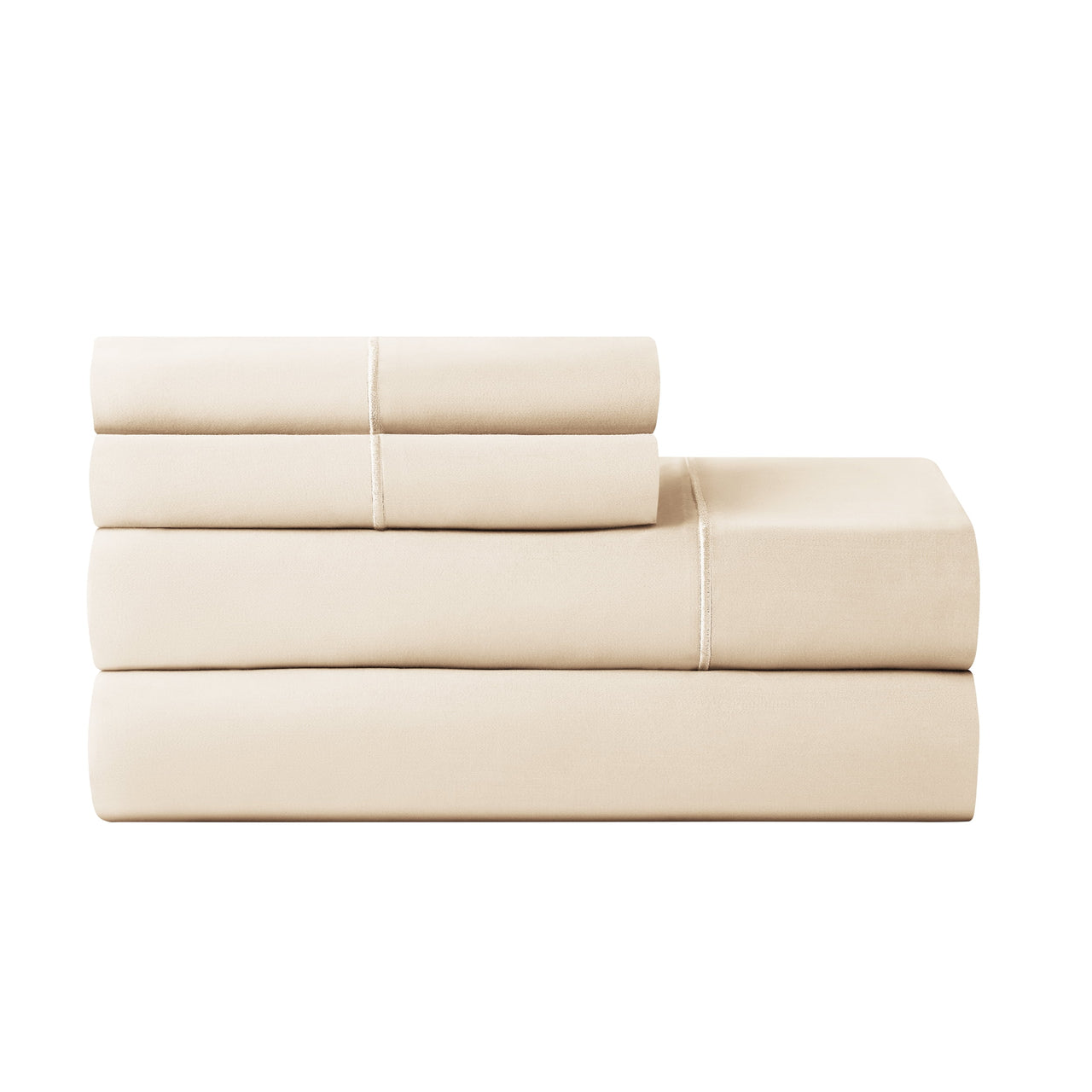 Hotel Style 4-Piece 600 Thread Count Blue Egyptian Cotton Adult Bed Sheet Set, Queen - Deep Pocket