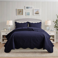 Imperial Rooms 2 Piece Quilt Set Chevron Microfiber Soft Kids Bedspreads & Pillow Shams Purple Twin