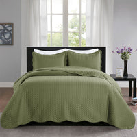 Imperial Rooms 2 Piece Quilt Set Chevron Microfiber Soft Kids Bedspreads & Pillow Shams Purple Twin