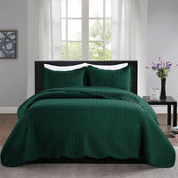 Imperial Rooms 2 Piece Quilt Set Chevron Microfiber Soft Kids Bedspreads & Pillow Shams Purple Twin