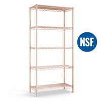Ktaxon 5-Tier Wire Shelving Unit, Steel Storage Rack for Garage Office Kitchen Silver, 30