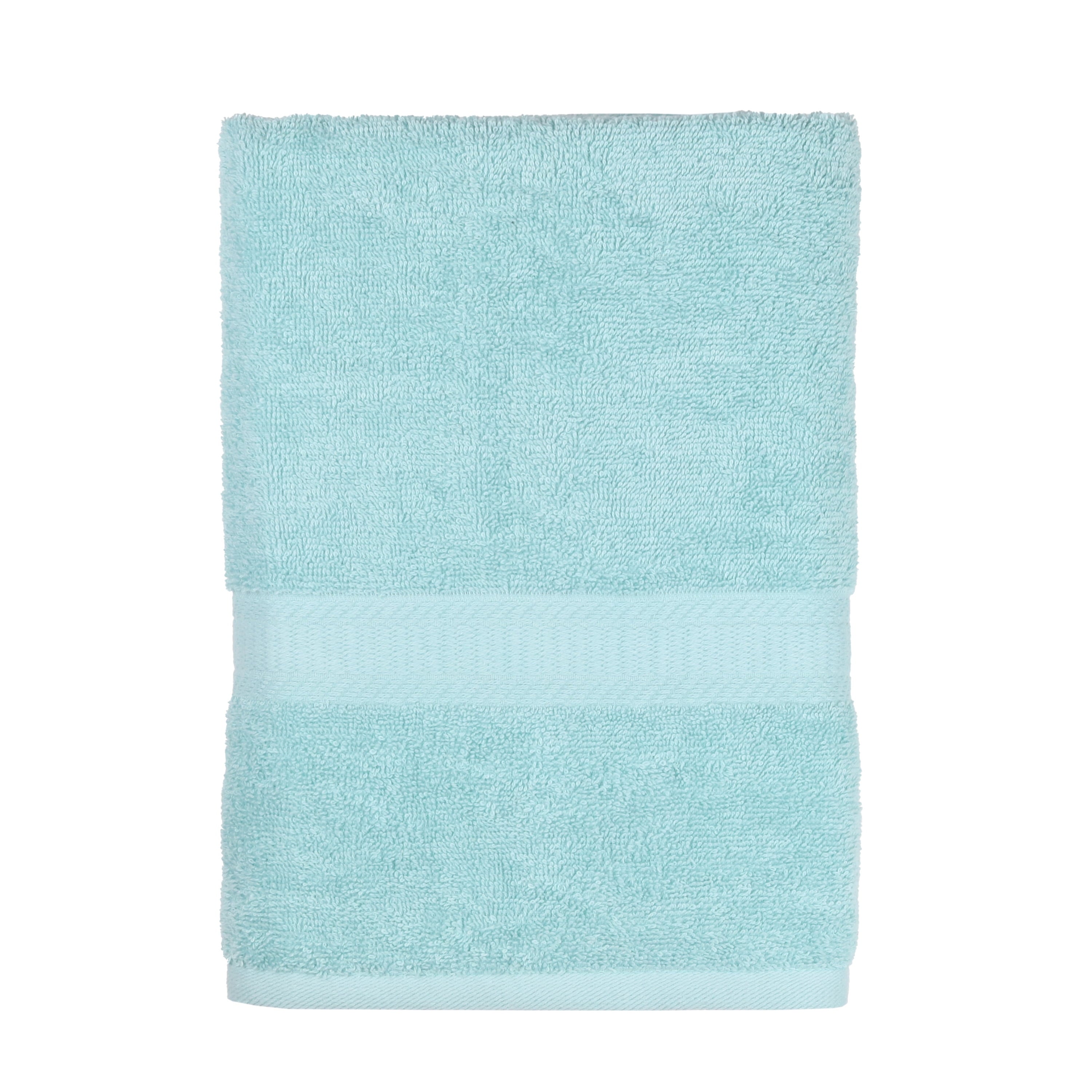 Mainstays Basic Bath Towel, Soft 100%  Cotton and Highly Absorbent Bath Towel, White
