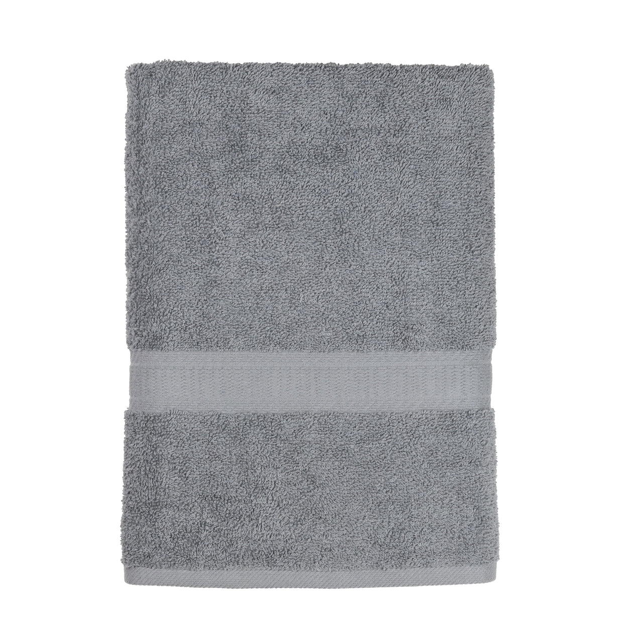 Mainstays Basic Bath Towel, Soft 100%  Cotton and Highly Absorbent Bath Towel, White
